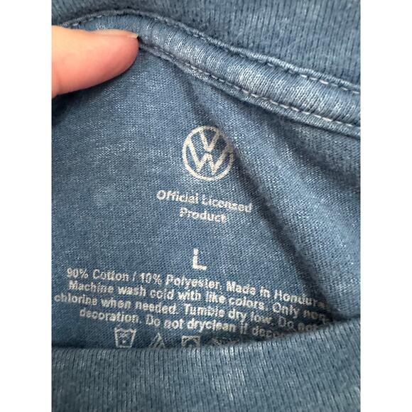 Volkswagon Tee Shirt 2021 Mens Size L Blue Stonewashed - Picture 5 of 5